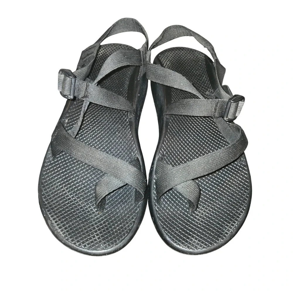 Chaco Z/2 Classic Sandals Mens Size 12 All Black Strappy Hiking Outdoor J105427